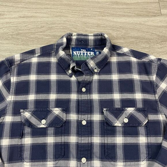 Chubbies Shirt Mens Large Blue The Nutter Plaid Casual Buttons - Picture 2 of 11
